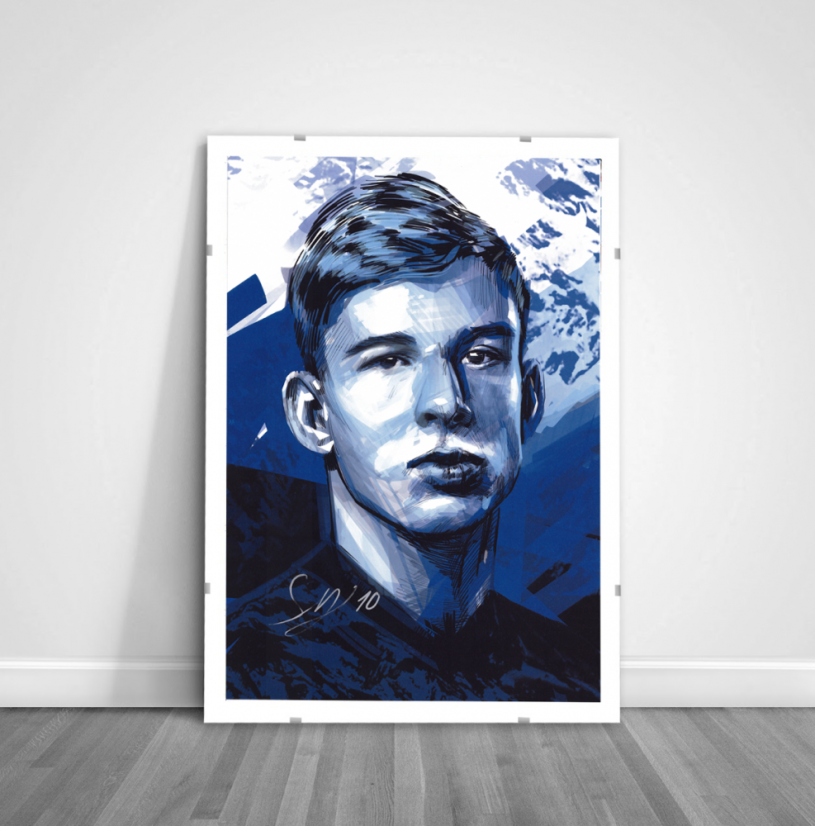 Podpísaný portrét Slovenskí Sokoli 2021 x/4 - Tomáš Suslov