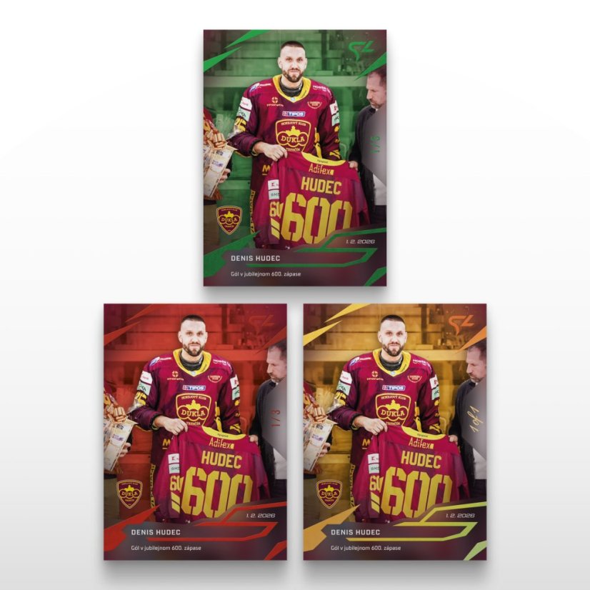 Hockey trading card L-41 DENIS HUDEC - SportZoo Tipsport liga 2025/26 LIVE