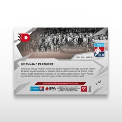 Hockey trading card L-47 HC Dynamo Pardubice - SportZoo Tipsport ELH 2025/26 LIVE