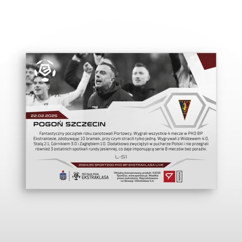 L-51 Pogoń Szczecin PKO BP Ekstraklasa 2024/25 LIVE