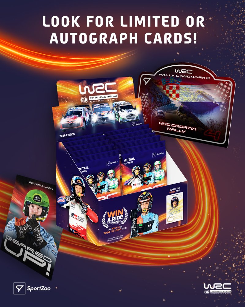 Retail box - Rally Trading Cards SportZoo WRC 2026 edition :: SportZoo
