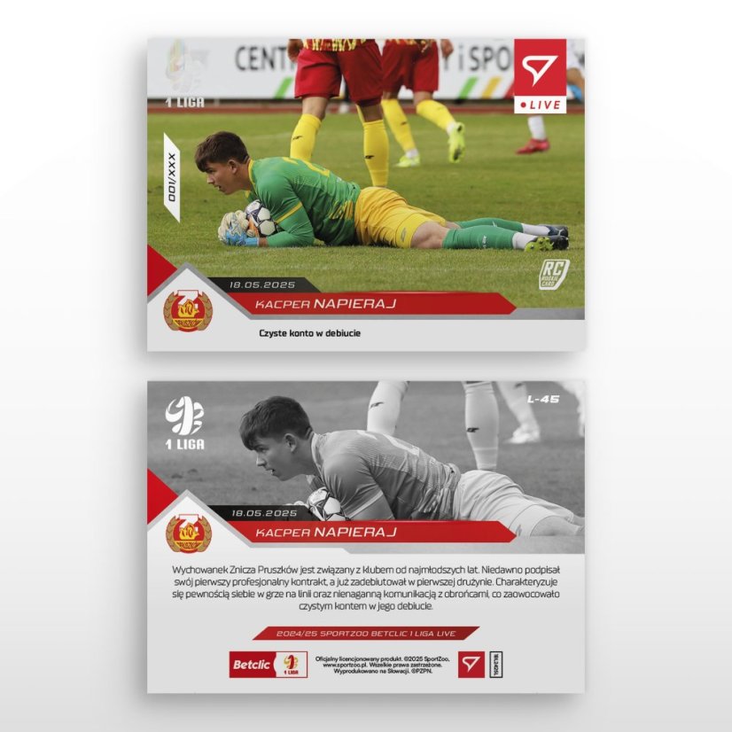L-45 Kacper Napieraj Betclic 1 Liga 2024/25 LIVE