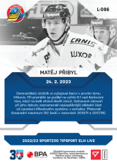 L-096 Matěj Přibyl TELH 2022/23 LIVE