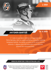 L-002 Antonín Bartoš TEL 2022/23 LIVE