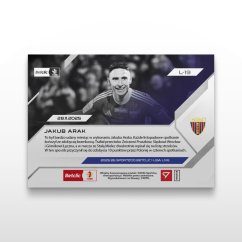 Karta piłkarska L-19 Jakub Arak - SportZoo Betclic 1 Liga 2025/26 LIVE