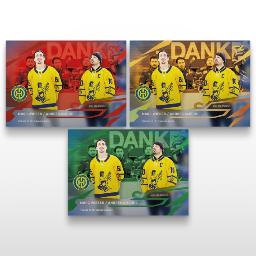Hokejová kartička L-16 Andres Ambühl / Marc Wieser - SportZoo National League 2025/26 LIVE