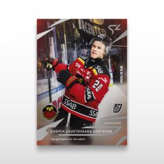 Hokejová  kartička L-09 Casper Juustovaara Karlsson - SportZoo Svenska hockeyligan 2025/26 LIVE