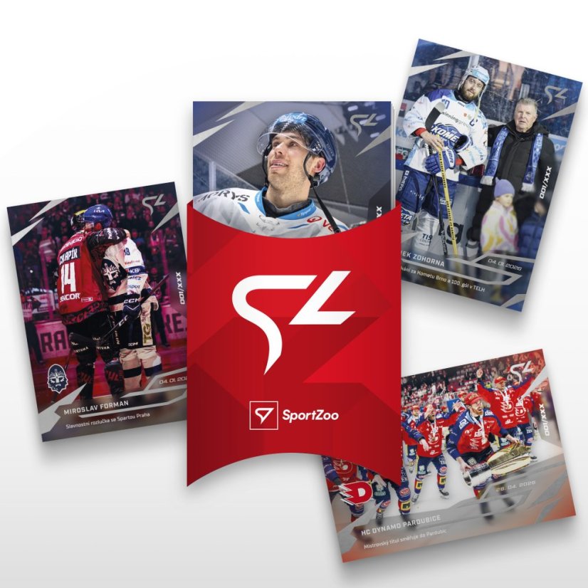 Zlevněný set 29 hokejových kartiček Tipsport ELH - SportZoo Tipsport ELH 2025/26 LIVE