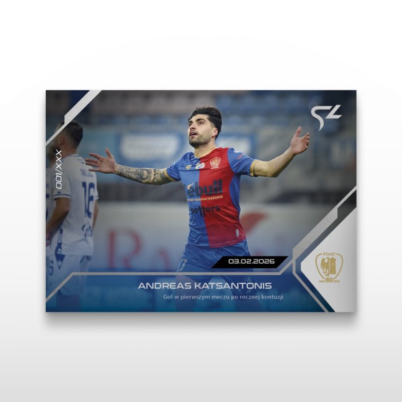Karta piłkarska L-34 Andreas Katsantonis - SportZoo PKO BP Ekstraklasa 2025/26 LIVE
