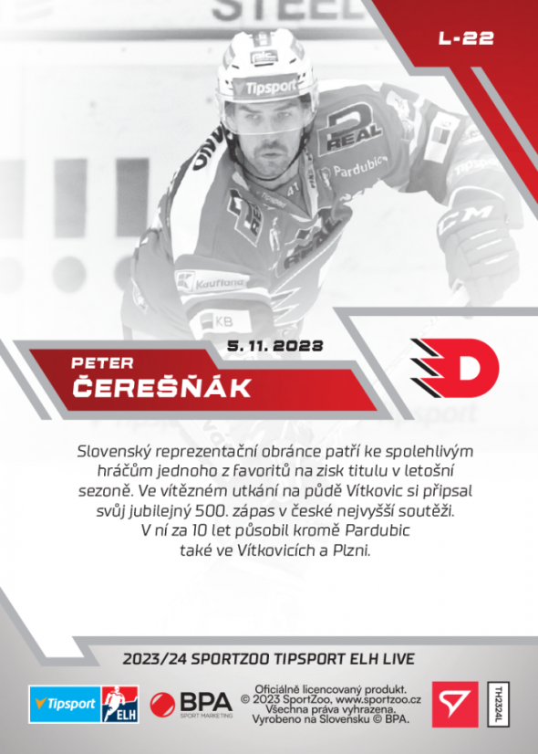 L-22 Peter Čerešňák TELH 2023/24 LIVE