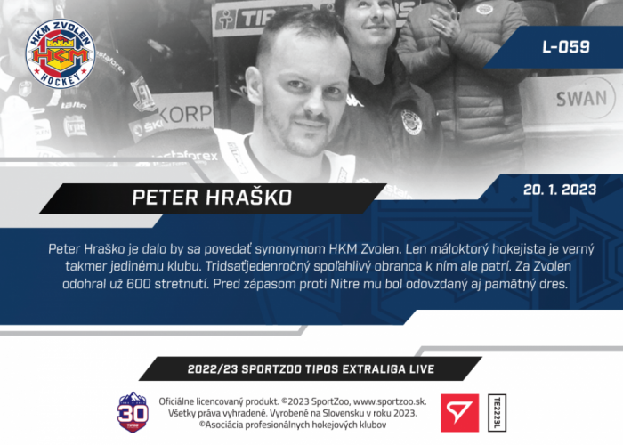 L-059 Peter Hraško TEL 2022/23 LIVE
