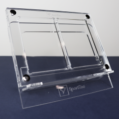 Holder 2x1 for 2 cards 180PT with a stand.