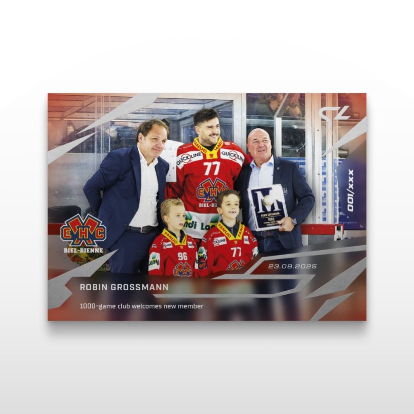 Hokejová kartička L-06 Robin Grossmann - SportZoo National League 2025/26 LIVE