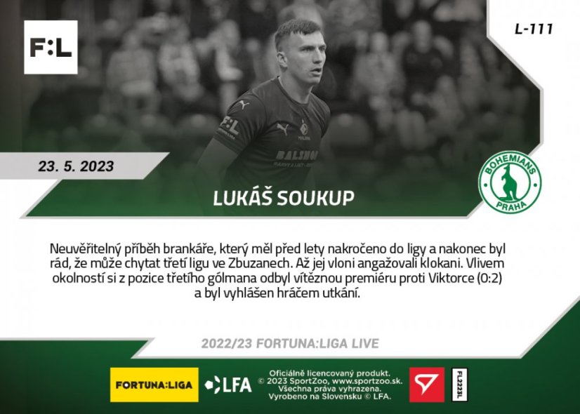 Set 4. a 5. kola nadstavby (17 karet L-109 - L-125) FORTUNA:LIGA 2022/23 LIVE