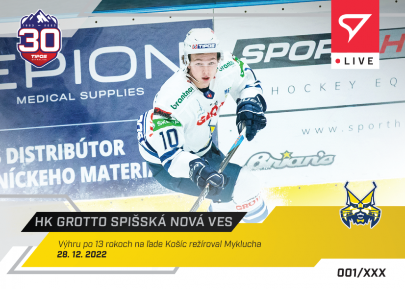 L-048 HK GROTTO Spišská Nová Ves TEL 2022/23 LIVE