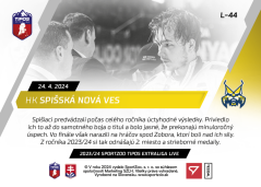L-44 HK Spišská Nová Ves TEL 2023/24 LIVE