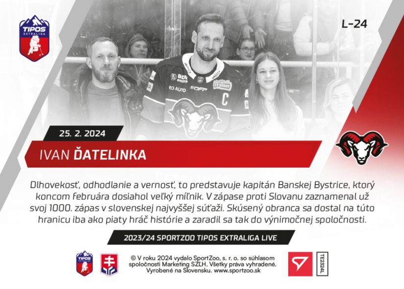 L-24 ZESTAW Ivan Ďatelinka TEL 2023/24 LIVE + UCHWYT