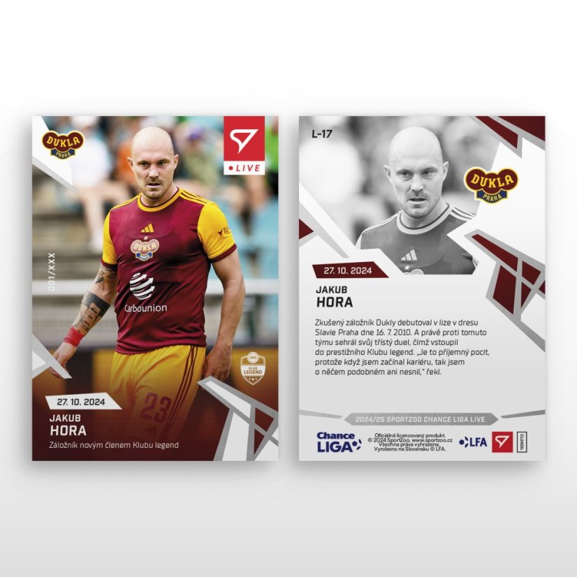 L-17 Jakub Hora Chance Liga 2024/25 LIVE