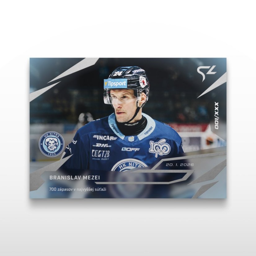 Hokejová  kartička L-35 BRANISLAV MEZEI - SportZoo Tipsport liga 2025/26 LIVE