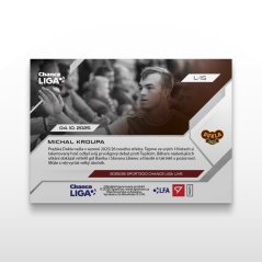 Futbalová kartička L-15 MICHAL KROUPA - SportZoo Chance Liga 2025/26 LIVE