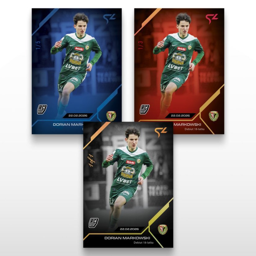 Football trading card L-24 Dorian Markowski - SportZoo Betclic 1 Liga 2025/26 LIVE