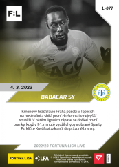 L-077 Babacar Sy FORTUNA:LIGA 2022/23 LIVE