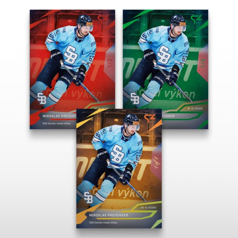 Hockey trading card L-02 MIROSLAV PREISINGER - SportZoo Tipsport liga 2025/26 LIVE