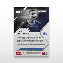 Football trading card L-09 Patryk Szwedzik - SportZoo Betclic 1 Liga 2025/26 LIVE