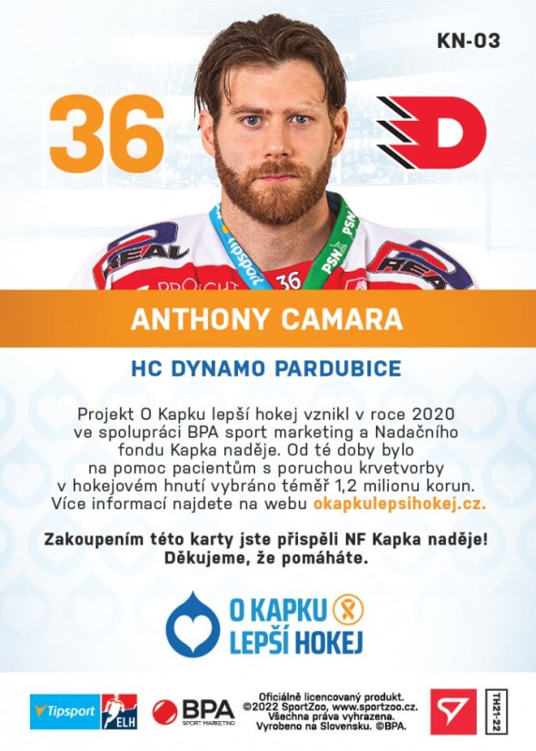 KN-03 Anthony Camara TELH 2021/22 KAPKA NADĚJE