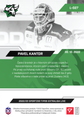 L-027 Pavel Kantor TEL 2022/23 LIVE