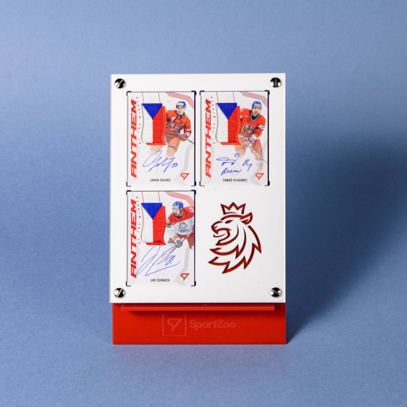 Holder Hokejové Česko for 3 cards 180PT with stand