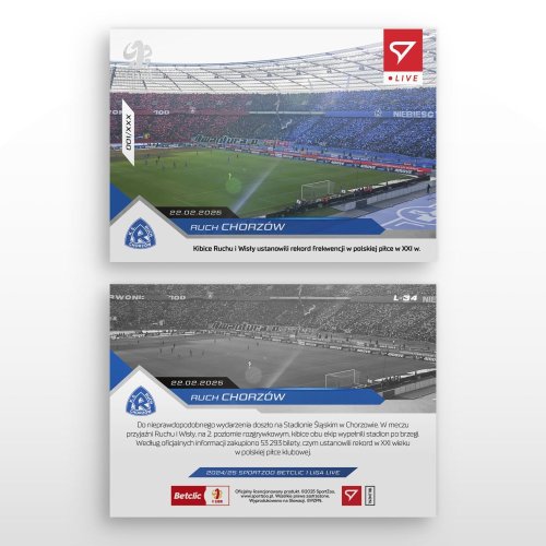 L-34 Ruch Chorzów Betclic 1 Liga 2024/25 LIVE