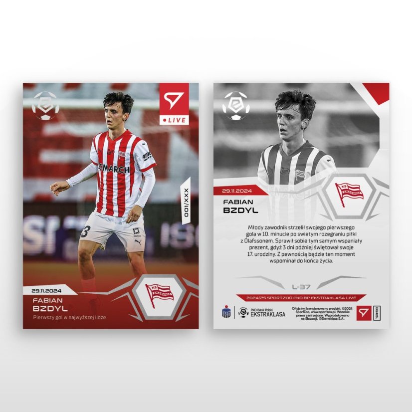 L-37 SADA Fabian Bzdyl PKO BP Ekstraklasa 2024/25 LIVE + HOLDER