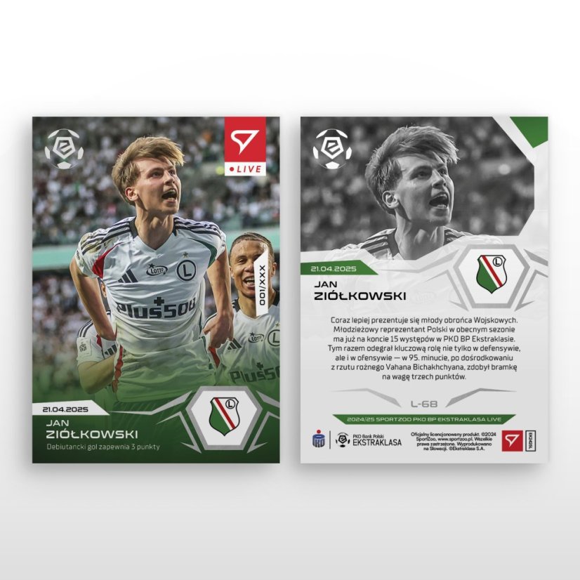 L-68 SADA Jan Ziółkowski PKO BP Ekstraklasa 2024/25 LIVE + HOLDER