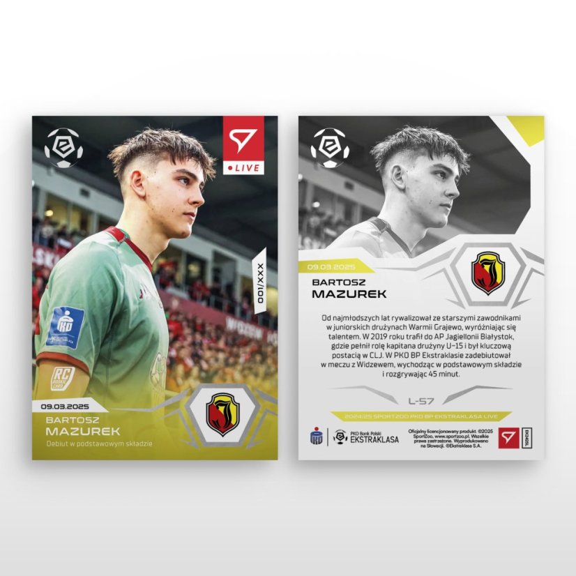 L-57 Bartosz Mazurek PKO BP Ekstraklasa 2024/25 LIVE