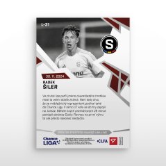 L-31 Radek Šiler Chance Liga 2024/25 LIVE