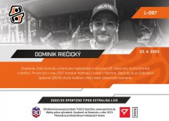 L-097 Dominik Riečický TEL 2022/23 LIVE