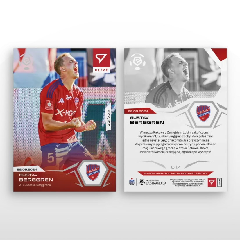 L-17 Gustav Berggren PKO BP Ekstraklasa 2024/25 LIVE