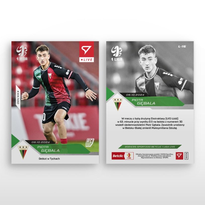L-15 ZESTAW Piotr Gębala Betclic 1 Liga 2024/25 LIVE + UCHWYT