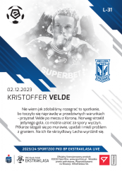 L-31 Kristoffer Velde PKO Bank Polski Ekstraklasa 2023/24 LIVE