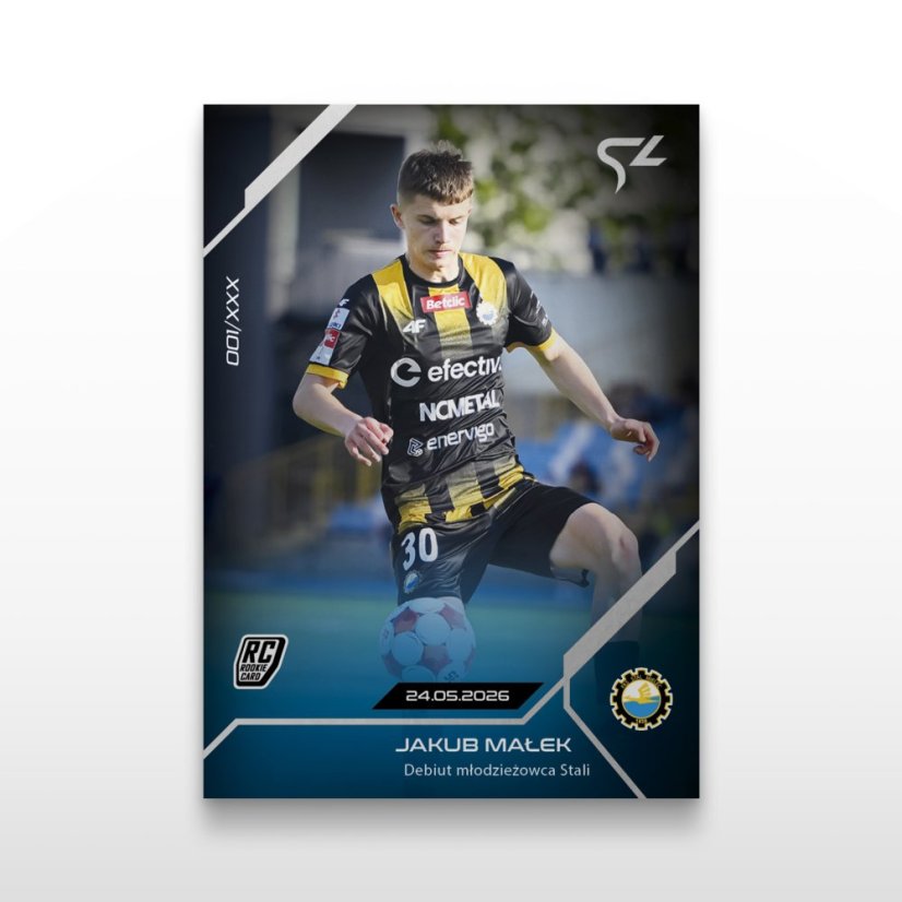 Football trading card L-51 Jakub Małek - SportZoo Betclic 1 Liga 2025/26 LIVE