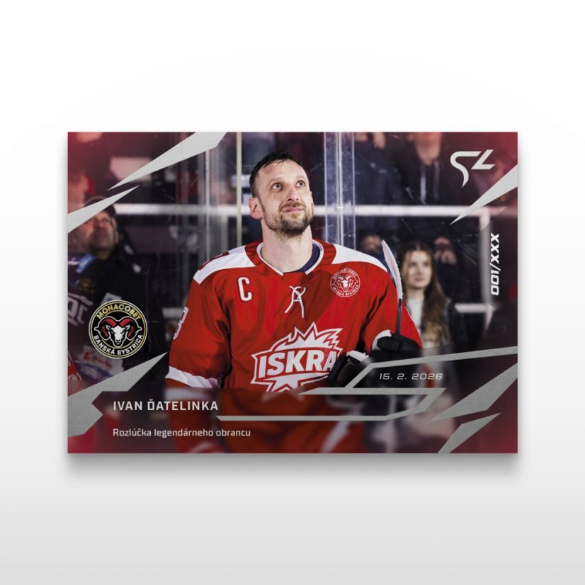 Hockey trading card L-45 IVAN ĎATELINKA - SportZoo Tipsport liga 2025/26 LIVE