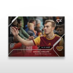 Futbalová kartička L-15 MICHAL KROUPA - SportZoo Chance Liga 2025/26 LIVE