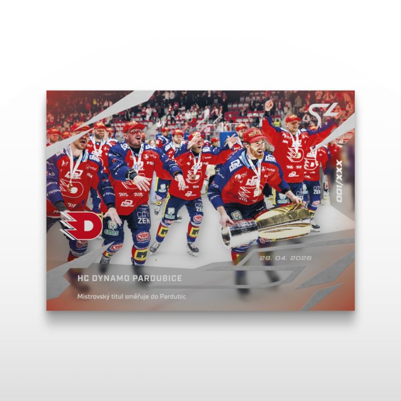 Hokejová  kartička L-52 HC Dynamo Pardubice - SportZoo Tipsport ELH 2025/26 LIVE