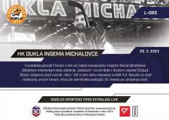 L-085 HK Dukla Ingema Michalovce TEL 2022/23 LIVE