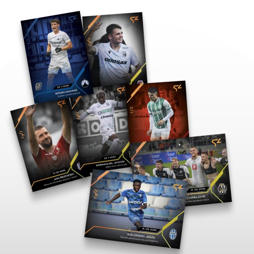 Zľavnený set 26 futbalových kartičiek Chance Liga - SportZoo Chance Liga 2025/26 LIVE