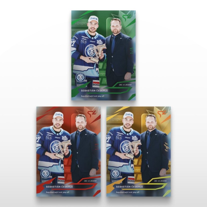 Hockey trading card L-56 SEBASTIÁN ČEDERLE - SportZoo Tipsport liga 2025/26 LIVE