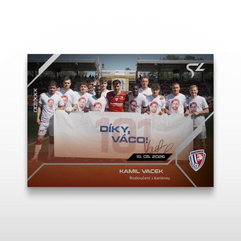 Futbalová kartička L-52 Kamil Vacek - SportZoo Chance Liga 2025/26 LIVE