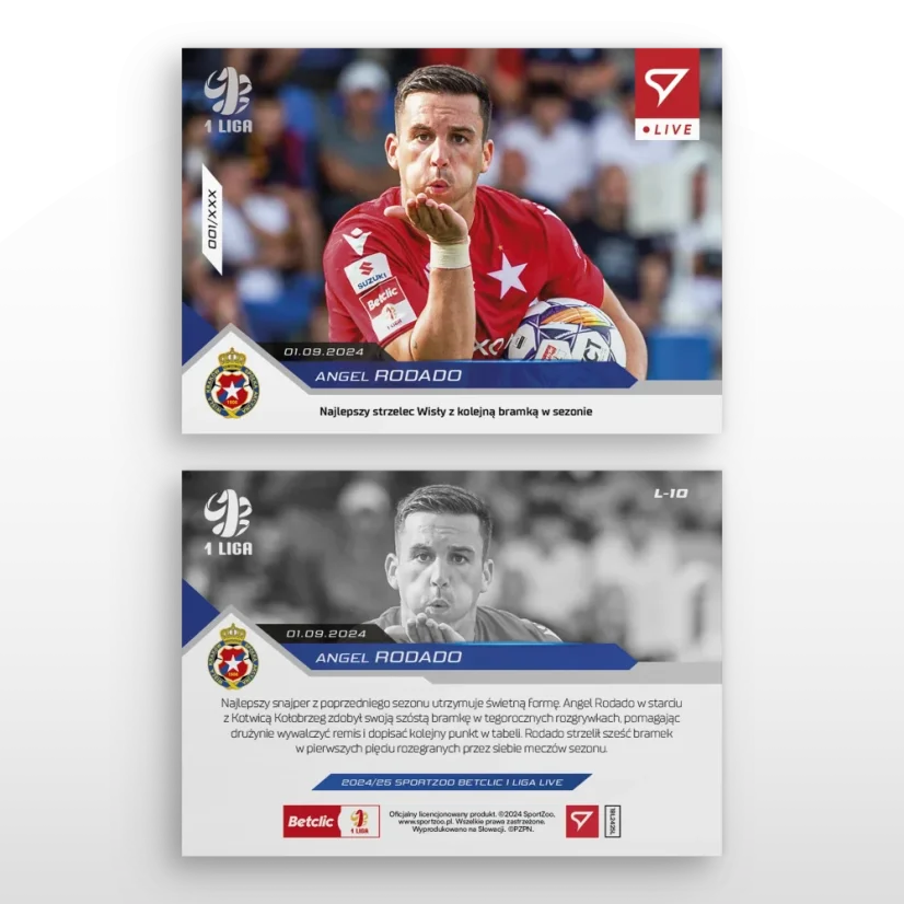 L-10 ZESTAW Angel Rodado Betclic 1 Liga 2024/25 LIVE + UCHWYT