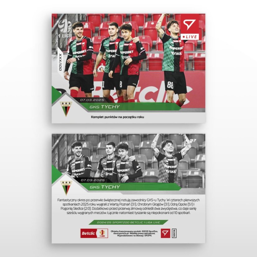 L-37 SADA GKS Tychy Betclic 1 Liga 2024/25 LIVE + HOLDER